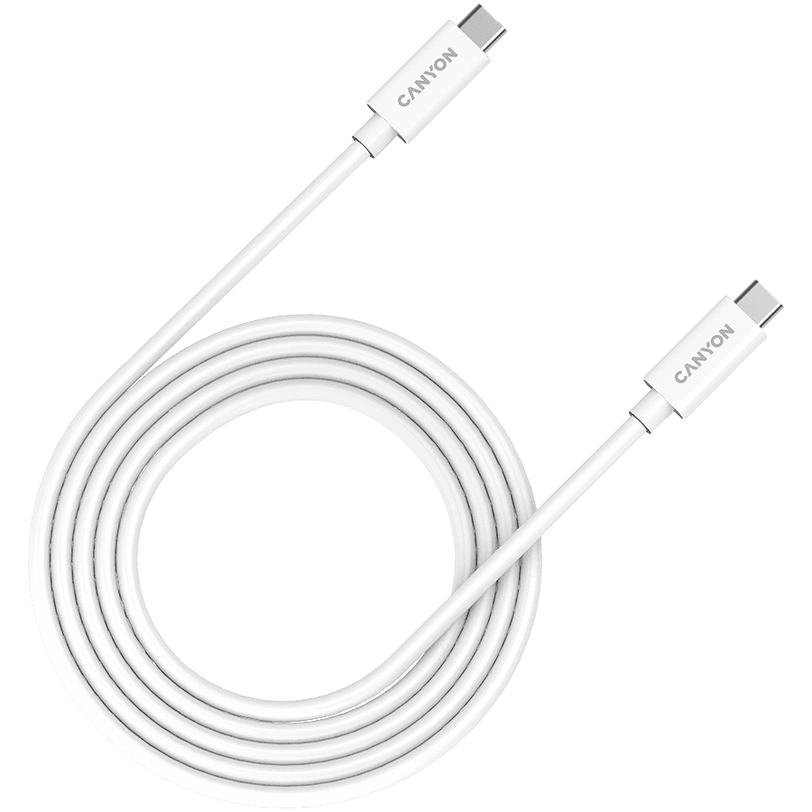 CANYON UC-42, cable, U4-CC-5A2M-E, USB4 TYPE-C to TYPE-C cable assembly 20G 2m 5A 240W(ERP) with E-MARK, CE, ROHS,