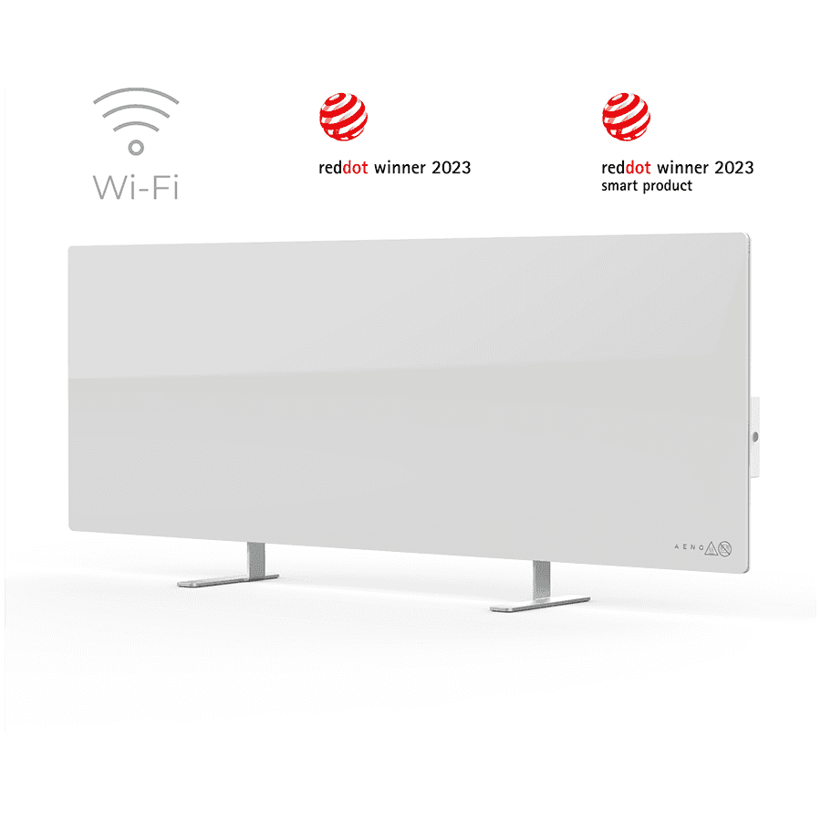 AENO Premium Eco Smart Heater, 700W, Tempered glass, Infrared+convection heating type, Plug type: South Africa (M type), WHITEManufacturer: AENO