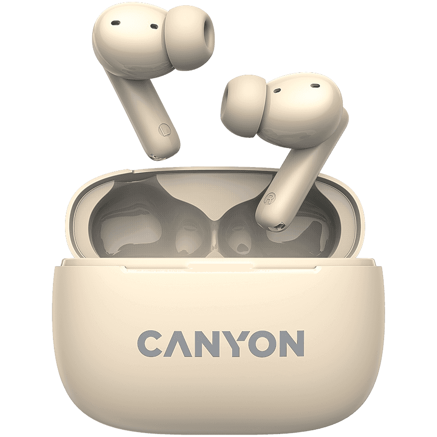 CANYON headset OnGo TWS-10 ANC+ENC Beige