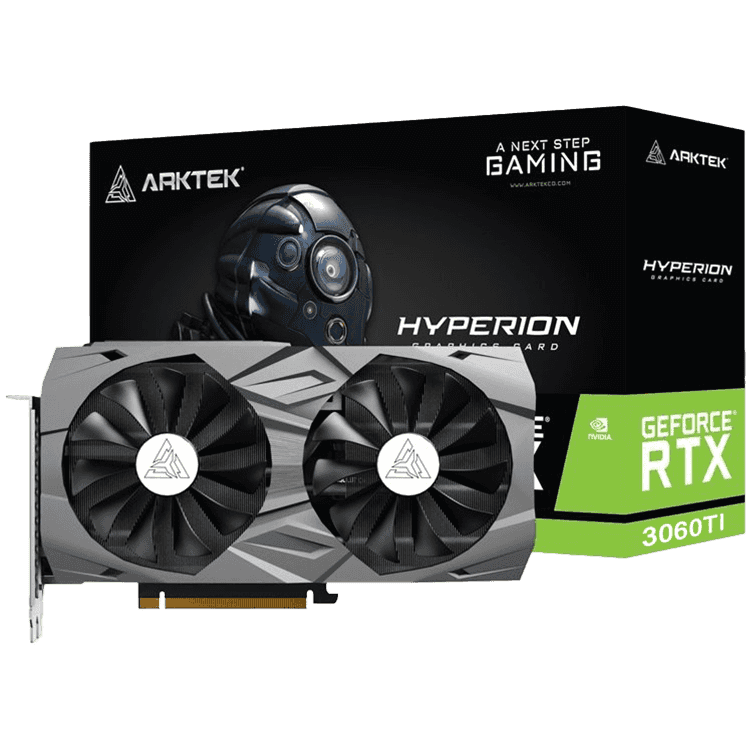 Arktek Geforce RTX3060Ti DDR6 8GB 256Bit TWIN FANS Graphics Card