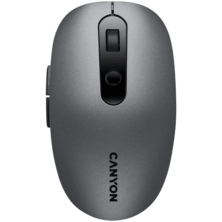 CANYON MW-9, 2 in 1 Wireless optical mouse with 6 buttons, DPI 800/1000/1200/1500, 2 mode(BT/ 2.4GHz), Battery AA*1pcs, , 65.4*112.25*32.3mm, 0.092kg