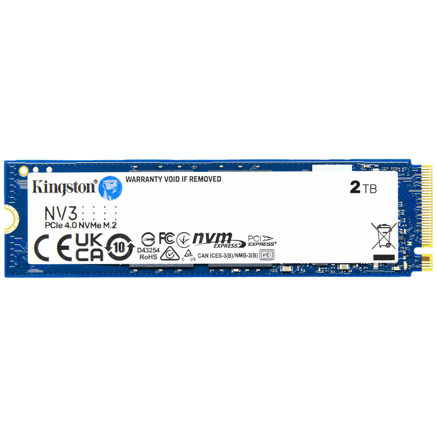 Kingston NV3 SSD M.2 2280 PCIe 4.0 NVMe, Read: 6,000/ Write: 5,000MB/s