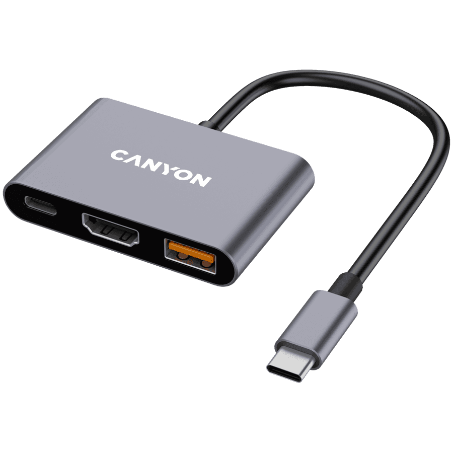 CANYON hub DS-4 3in1 USB-C
