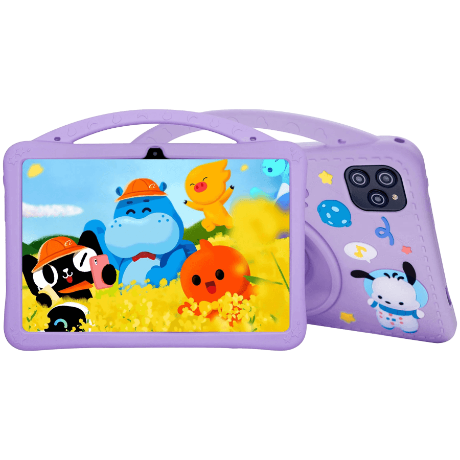 VGKE 10.1" HF IPS Kids Tablet - Mediatek MT6737 CPU, RAM, 32GB Storage, 3G + Wifi, Bluetooth 4.0, Android, Type C - PURPLE