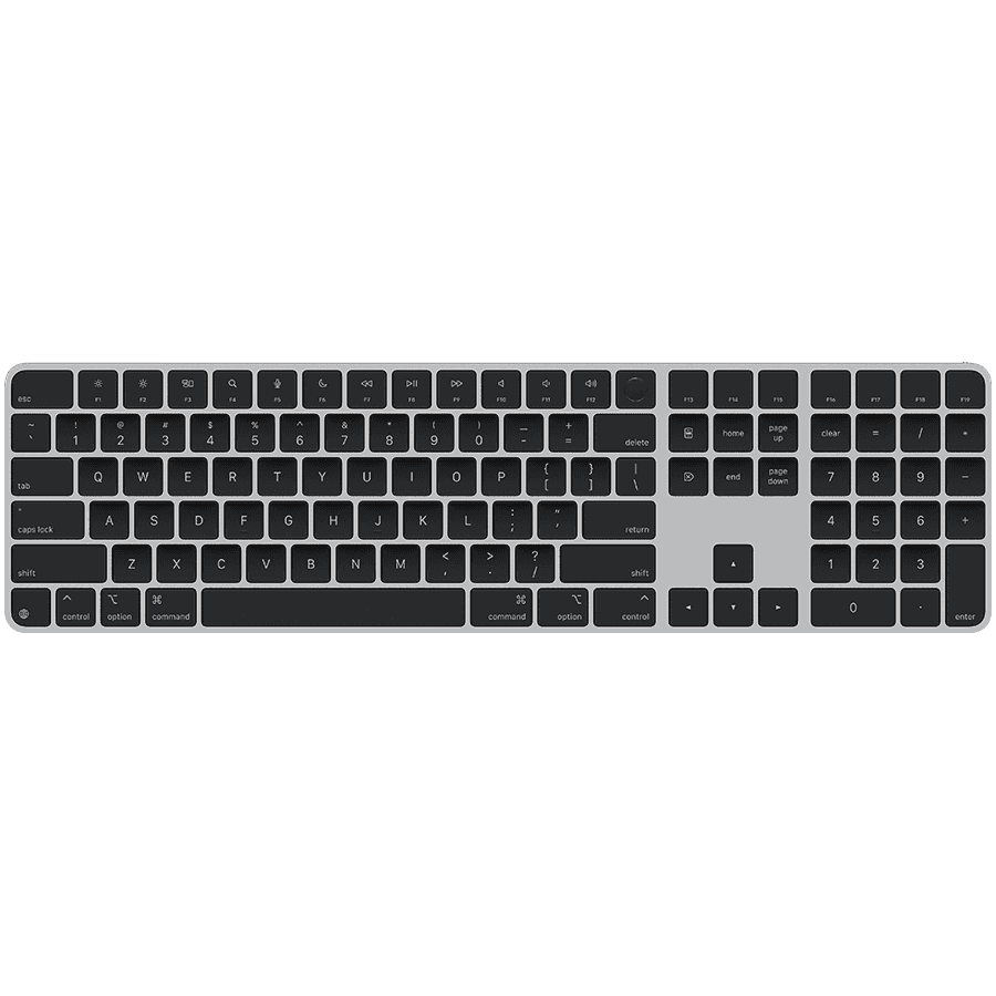 Magic Keyboard with Touch ID and Numeric Keypad for Mac models with Apple silicon - International English - Keys