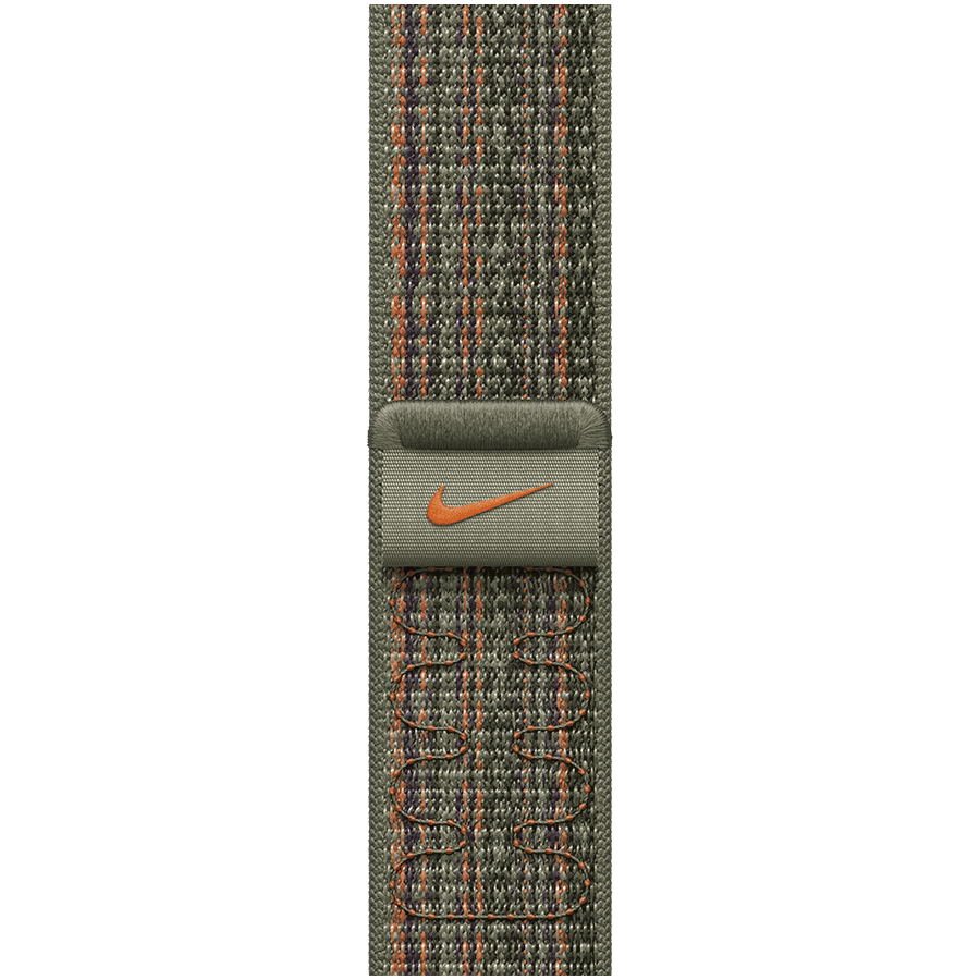 41mm Sequoia/Orange Nike Sport Loop