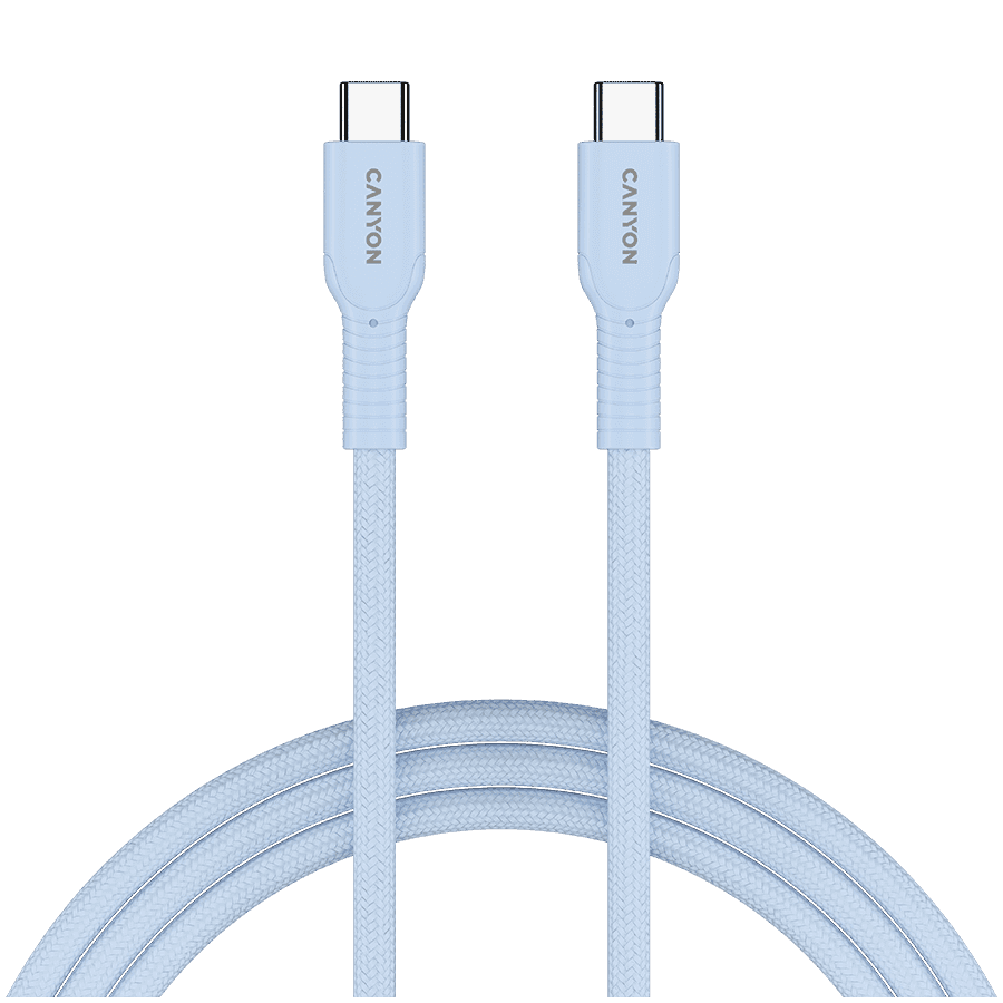 CANYON cable OnWire 60CL C-C 60W COLOR Braided 1m Light