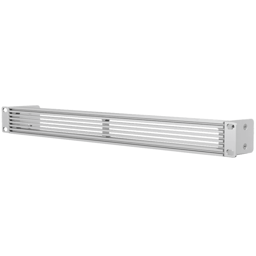 Ubiquiti Rack Mount OCD Panels UACC-Rack-Panel-Vented-1U Standalone insert that can be easily installed into an existing network equipment rack to create a clean, uniform aesthetic, 1U