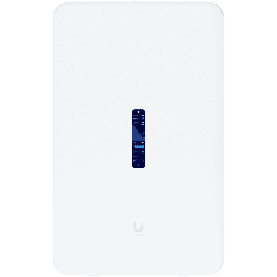 Ubiquiti UDW Dream Wall all-in-one internet gateway, WiFi access point, UniFi Console with an abundance of PoE ports, Integrated Enterprise WiFi6 (4x4 MIMO), 3.5+ Gbps routing, 1) 10G SFP+, (17) GbE RJ45 LAN ports including (4) PoE++, (4) PoE+