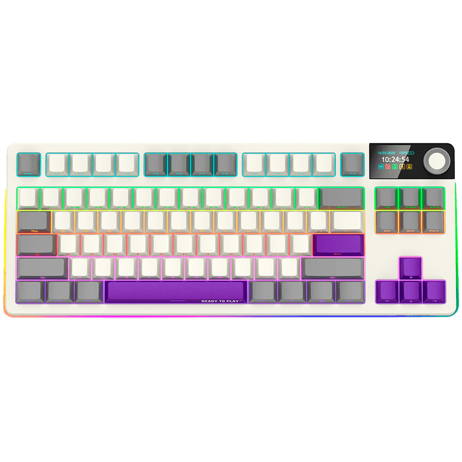 LORGAR KBP70TKLW, Wireless TKL Mechanical Gaming Keyboard Pro, Beige, EN layout