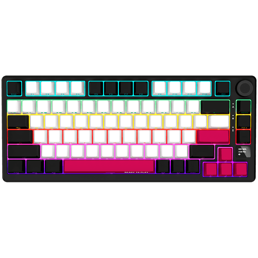LORGAR KBP7075W, Wireless 75% Mechanical Gaming Keyboard Pro, /red, EN layout