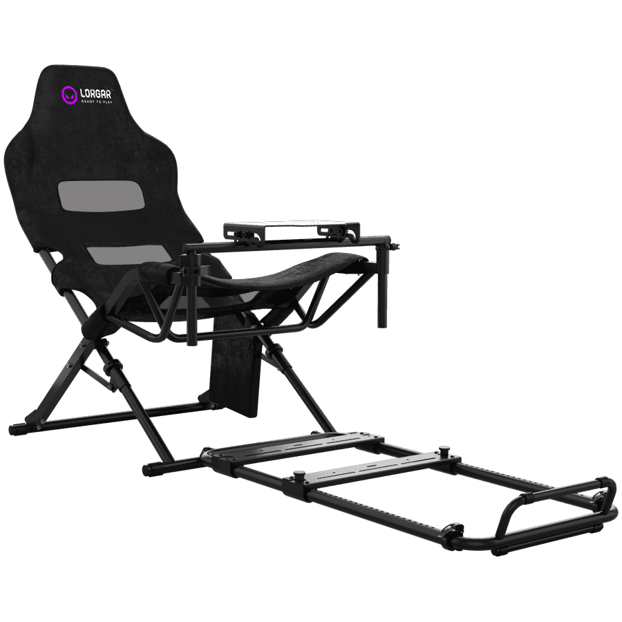 LORGAR FLEX RAF1, Sim Racing Cockpit Advanced, Foldable, 150x72x113 cm-playing, 38x72x126cm-folded,