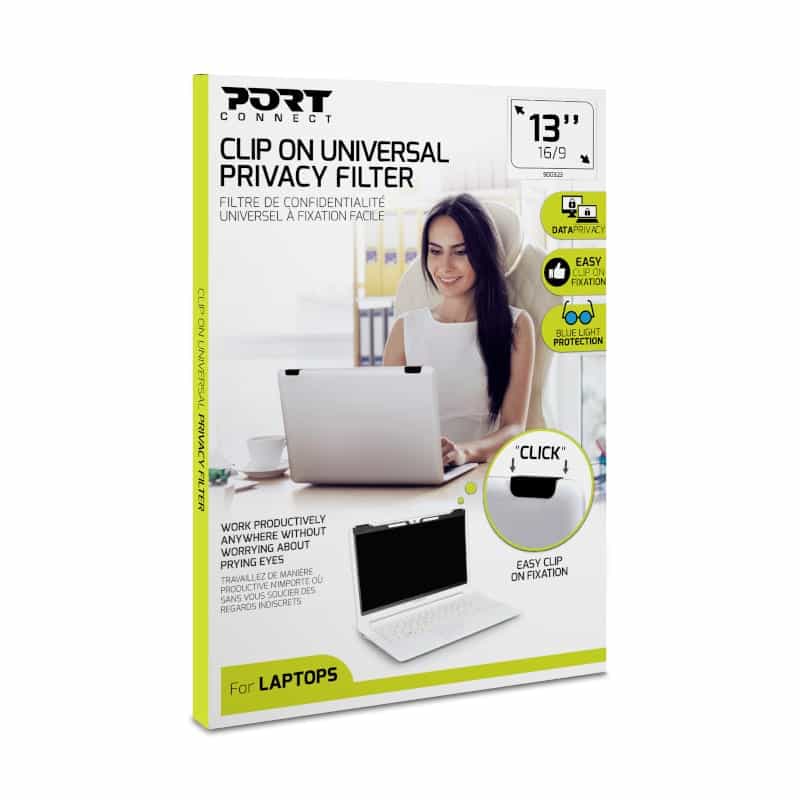 Port Connect 2D Clip On Universal Privacy Filter 13"