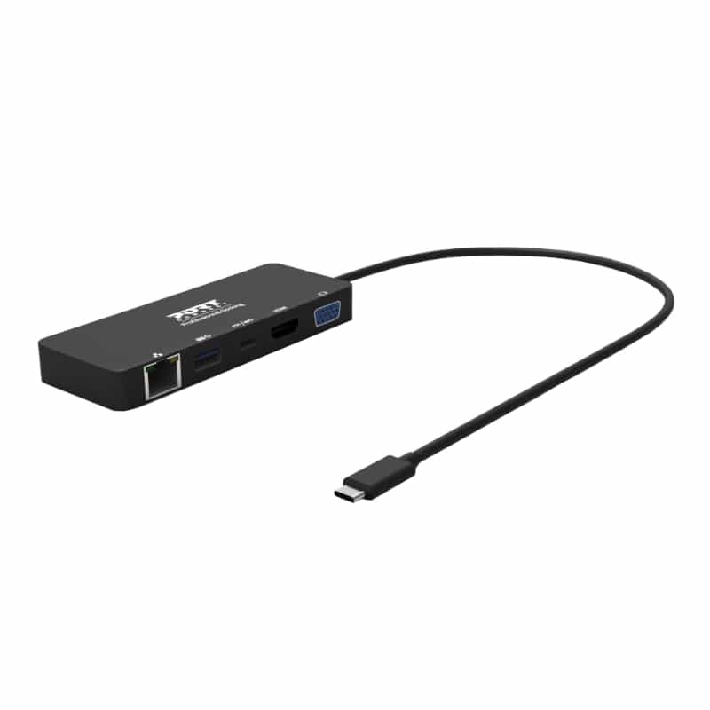 Port USB Type-C to 1 x RJ45|1 x USB3.0 SS|1 x Type-C 85W PD|1 x HDMI2.0|1 x VGA 30cm Cable Dock