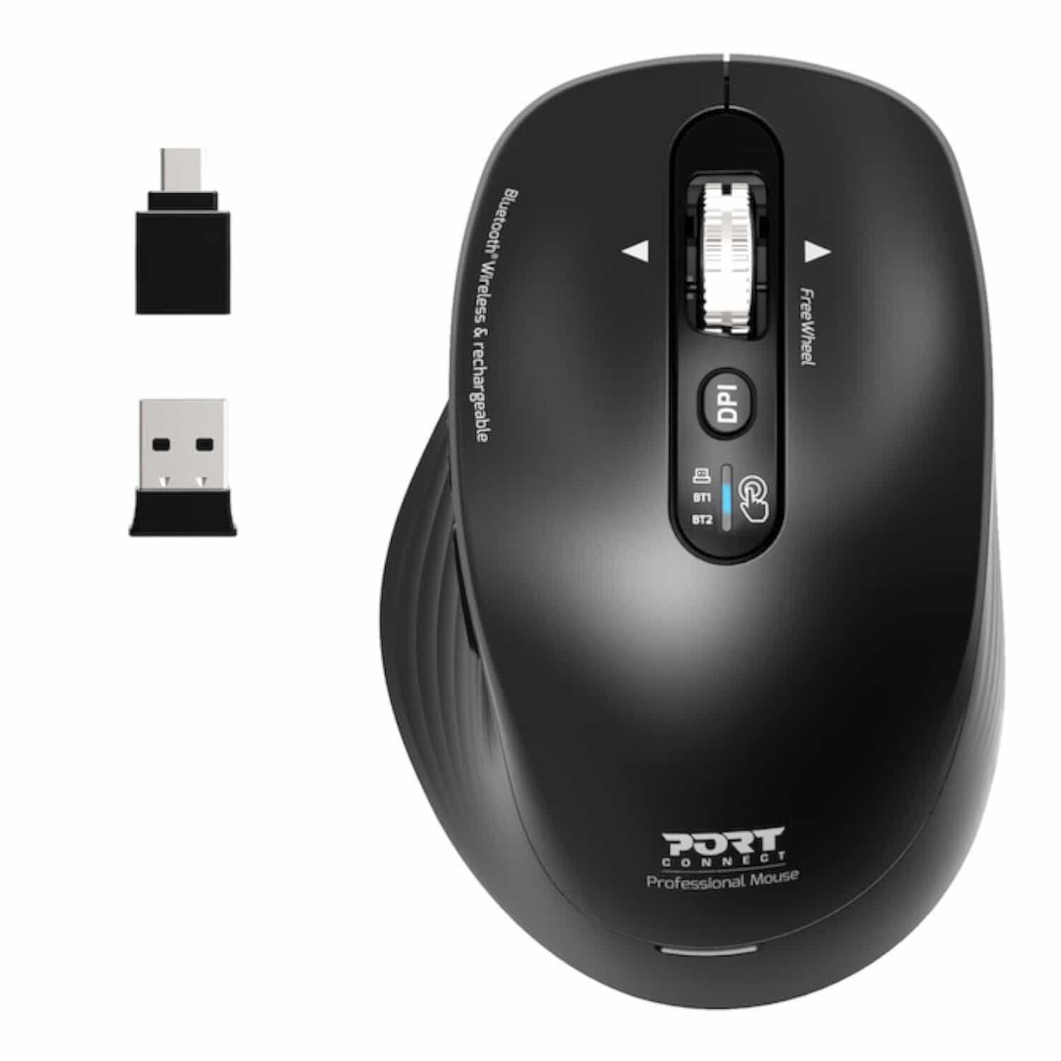 Port Connect Business 2.4GHz Rechargeable Bluetooth Wireless Mouse