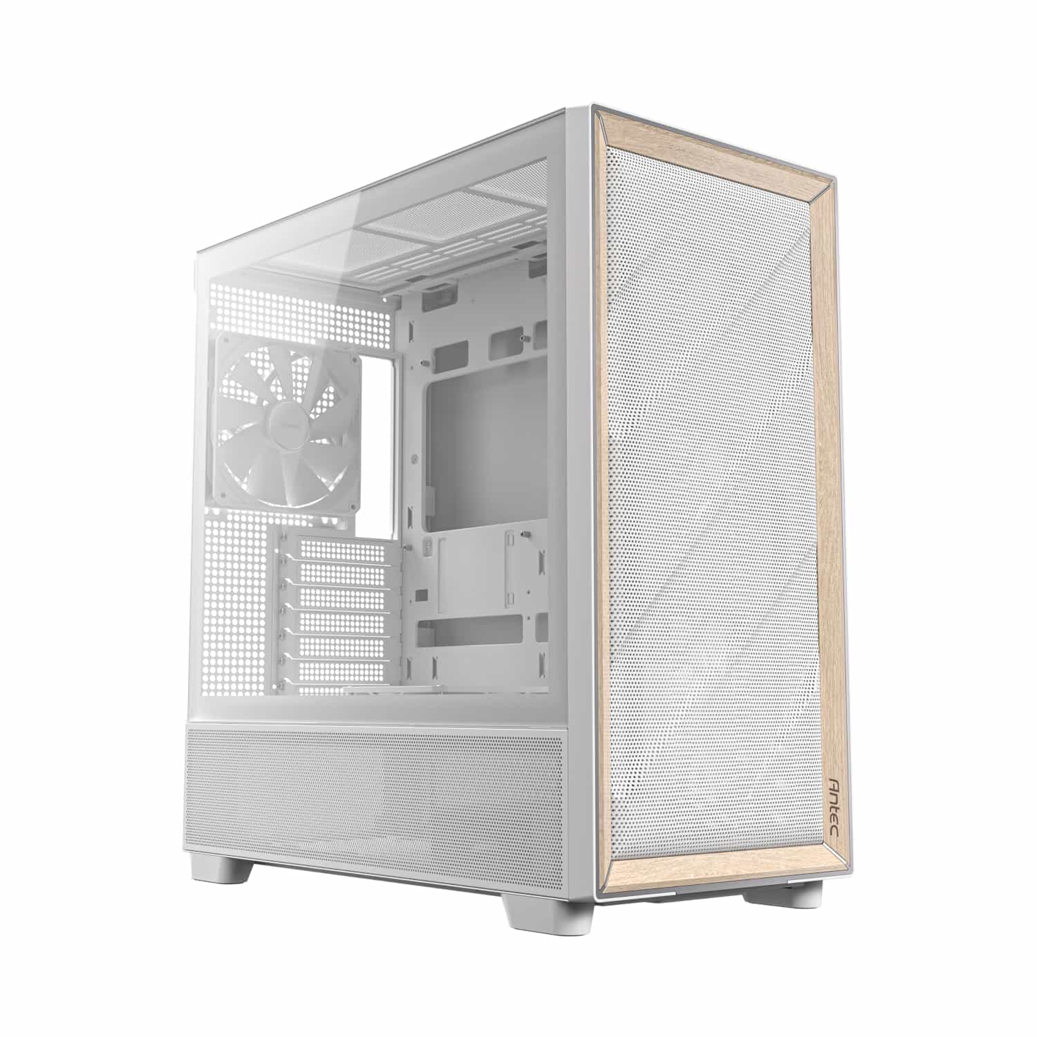 Antec FLUX Mid-Tower E-ATX Gaming Chassis Wood Front Panel