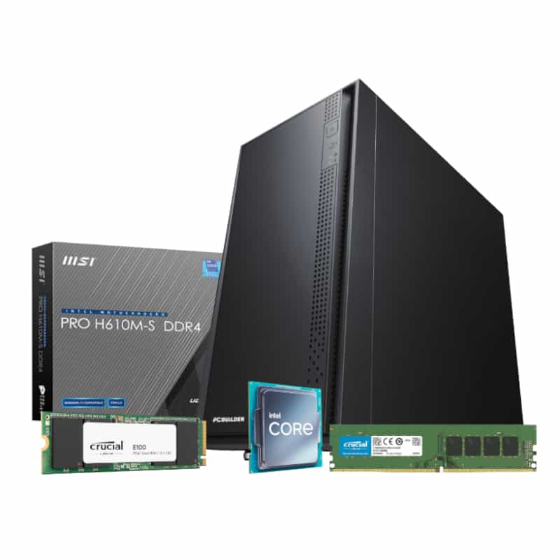 PCBuilder Intel i5-12400 OFFICE MASTER Core Windows 11 Pro Desktop PC