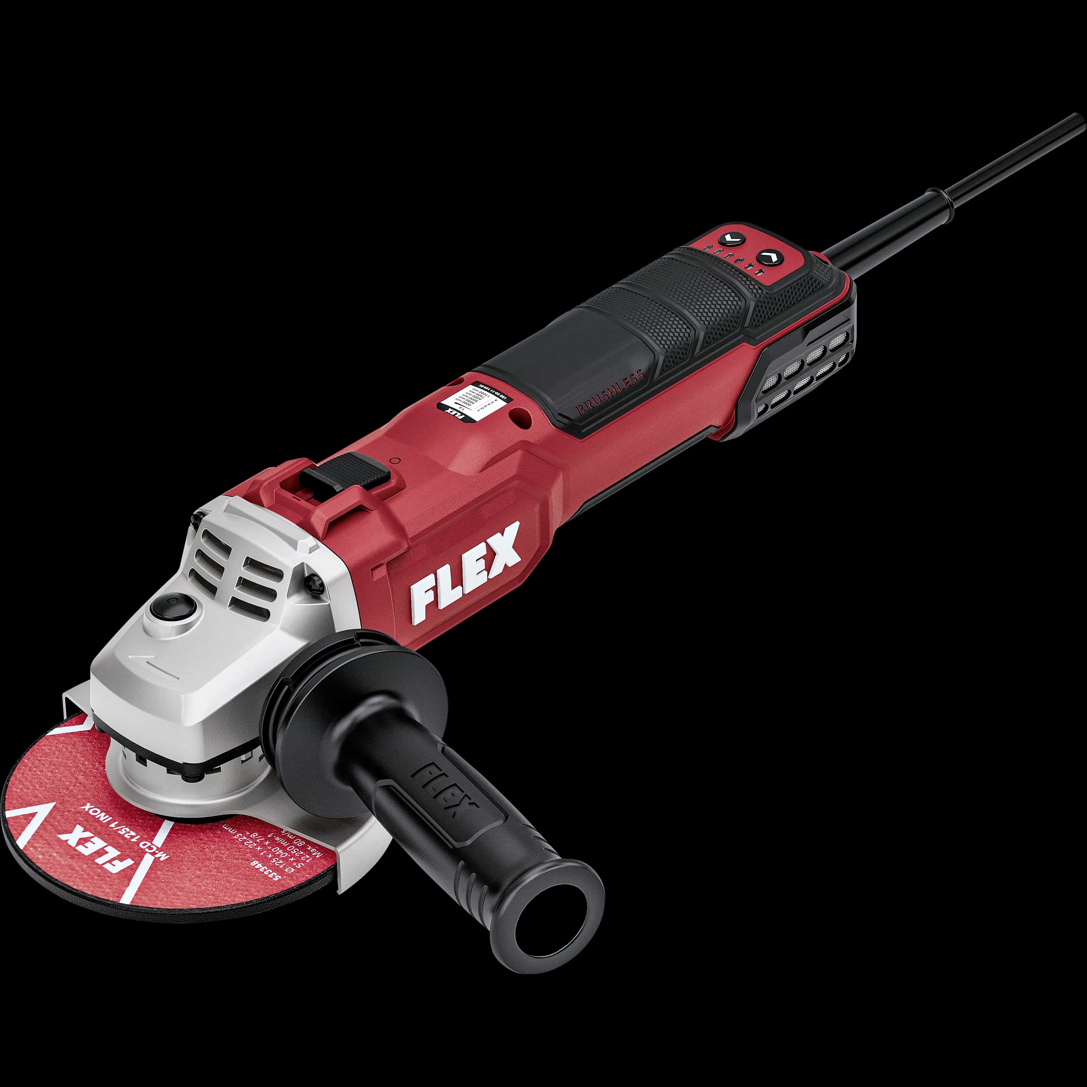 LBE 20-11 125-EC Variable-speed 2000 watt angle grinder with brake, 125 mm