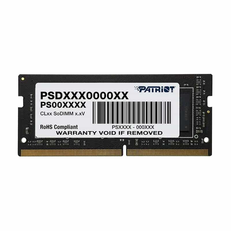 Patriot Signature Line DDR4 3200MHz Single Rank SODIMM Notebook Memory