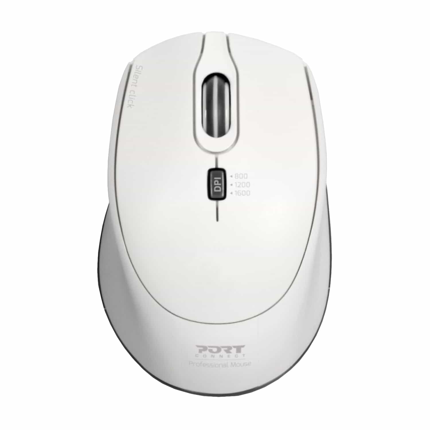 Port Connect Silent 1600DPI 3 Button Wireless Mouse