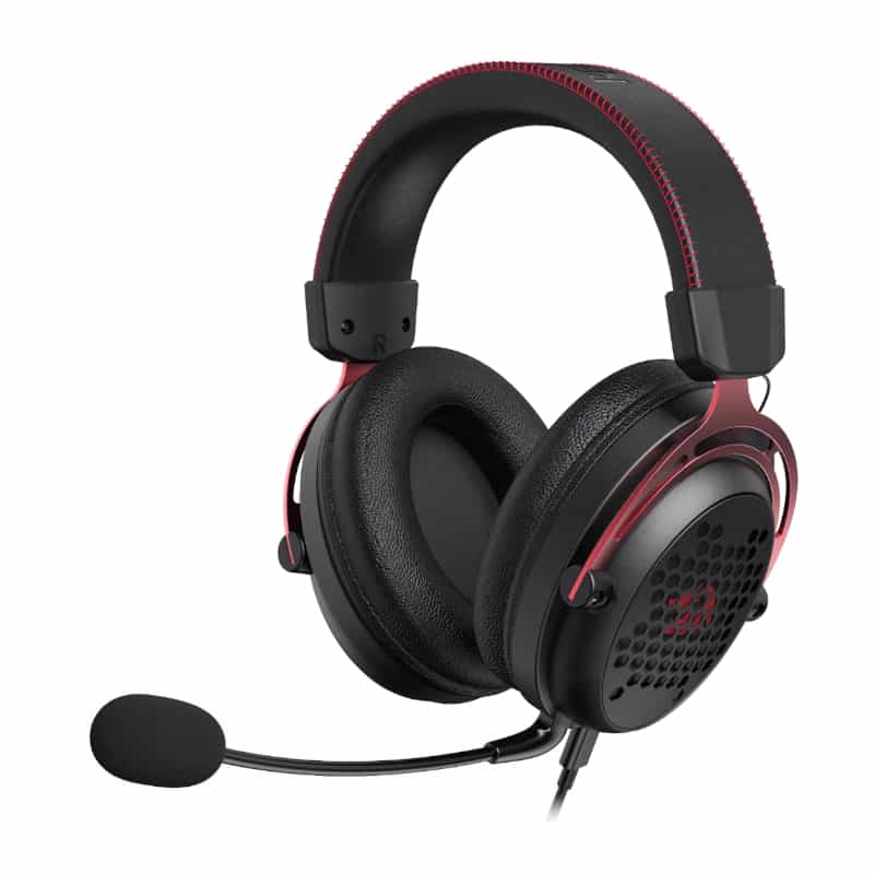 REDRAGON Over-Ear DIOMEDES Honeycomb 3.5mm AUX Gaming Headset
