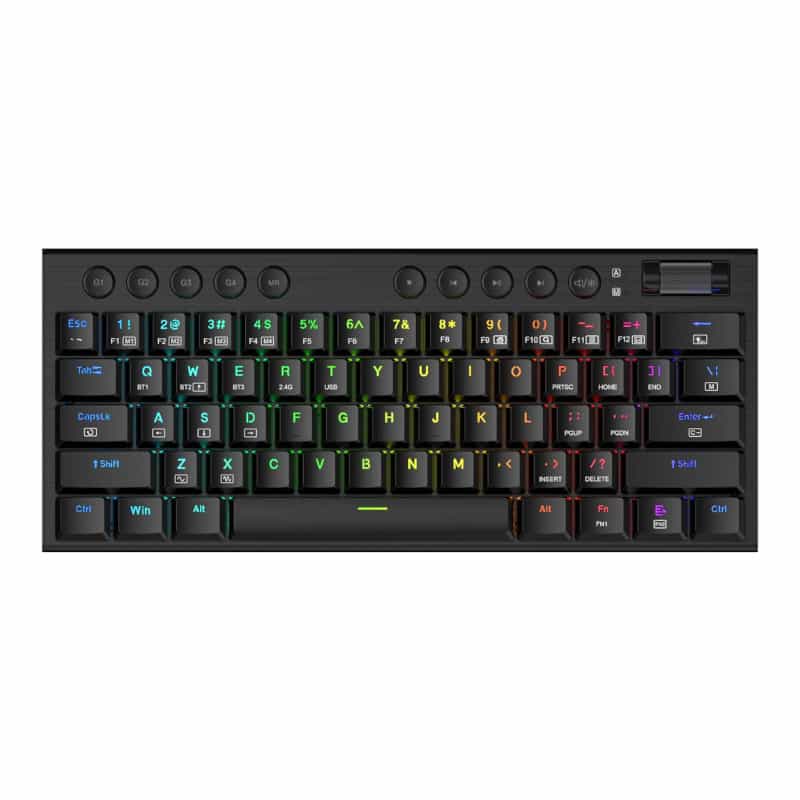 REDRAGON Horus Mini Pro 61Key Wireless Bluetooth Red Switch RGB Low Profile Gaming Mechanical Keyboard