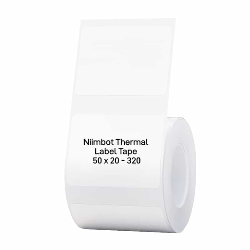 NIIMBOT B1/B21/B3S Thermal Label 50x20mm - 320 Labels Per Roll