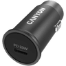 Canyon C-20, PD 20W Pocket size car charger, input: DC12V-24V, output: PD20W, support iPhone12 PD fast charging, Compliant with CE RoHs , Size: 50.6*23.4*23.4, 18g image 3