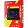 CANYON NS03, Cooling stand dual-fan with 2x2.0 USB hub, support up to 10”-15.6” laptop, ABS plastic and iron, Fans dimension:125*125*15mm(2pcs), DC 5V, fan speed: 800-1000RPM, size:340*265*30mm, 435g image 4