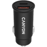CANYON C-20B03, PD 30W/QC3.0 18W Pocket size car charger with 1-USB A+ 1-USB-C Input: DC12V-24V, Output: USBC: PD30W( 5V3A/9V3A/12V2.5A/15V2A/20V1.5A),USB-A:QC3.0 18W (5V3A image 1