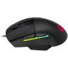LORGAR Jetter 357, gaming mouse, Optical Gaming Mouse with 6 programmable buttons, Pixart ATG4090 sensor, DPI can be up to 8000, 30 million times key life, 1.8m PVC USB cable, Matt UV coating and RGB lights with 4 LED flowing mode, size:124.90*71.65*41.36mm, 115g image 2