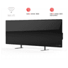 AENO Premium Eco Smart Heater, 700W, Tempered glass, Infrared+convection heating type, Plug type: South Africa (M type), BLACKManufacturer: AENO image 1