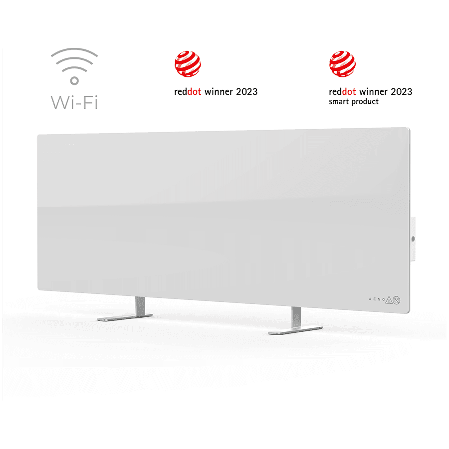AENO Premium Eco Smart Heater, 700W, Tempered glass, Infrared+convection heating type, Plug type: South Africa (M type), WHITEManufacturer: AENO