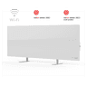 AENO Premium Eco Smart Heater, 700W, Tempered glass, Infrared+convection heating type, Plug type: South Africa (M type), WHITEManufacturer: AENO image 1