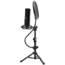 LORGAR Voicer 721, Gaming Microphone, , USB condenser microphone with tripod stand, pop filter, including 1 microphone, 1 Height metal tripod, 1 plastic shock mount, 1 windscreen cap, 1,2m metel type-C USB cable, 1 pop filter, 154.6x56.1mm image 2
