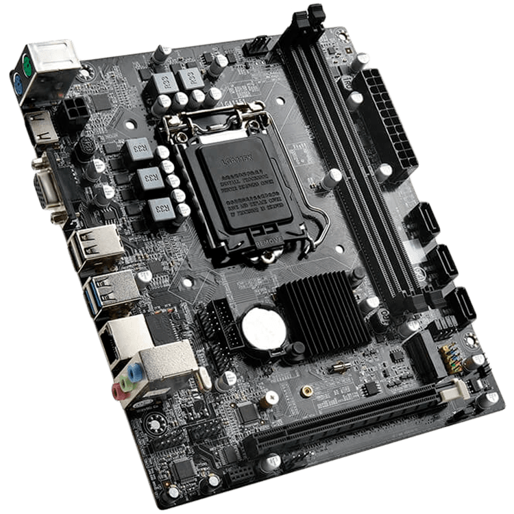 Arktek Intel H310 Chipset, Socket LGA1151, Dual Channel DDR4 2400/2666/3200, Integrated Graphics, 2 x DDR4 Slots, Realtek 10/100/1000 LAN, Realtek Audio, 3 x SATA Ports, 1 x M.2 slot, PCI Express x16 Slot, Micro-ATX, 2 x USB2.0, 1 x USB3.0