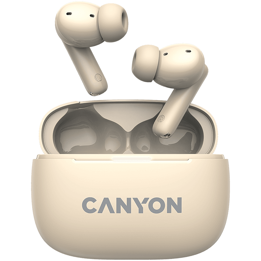 CANYON headset OnGo TWS-10 ANC+ENC Beige
