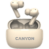 CANYON headset OnGo TWS-10 ANC+ENC Beige image 1