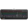 CANYON Hazard GK-6, Wired multimedia gaming keyboard with lighting effect, 108pcs rainbow LED, Numbers 104keys, EN double injection layout, cable length 1.8M, 450.5*163.7*42mm, 0.90kg, color image 1