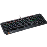 CANYON Hazard GK-6, Wired multimedia gaming keyboard with lighting effect, 108pcs rainbow LED, Numbers 104keys, EN double injection layout, cable length 1.8M, 450.5*163.7*42mm, 0.90kg, color image 5