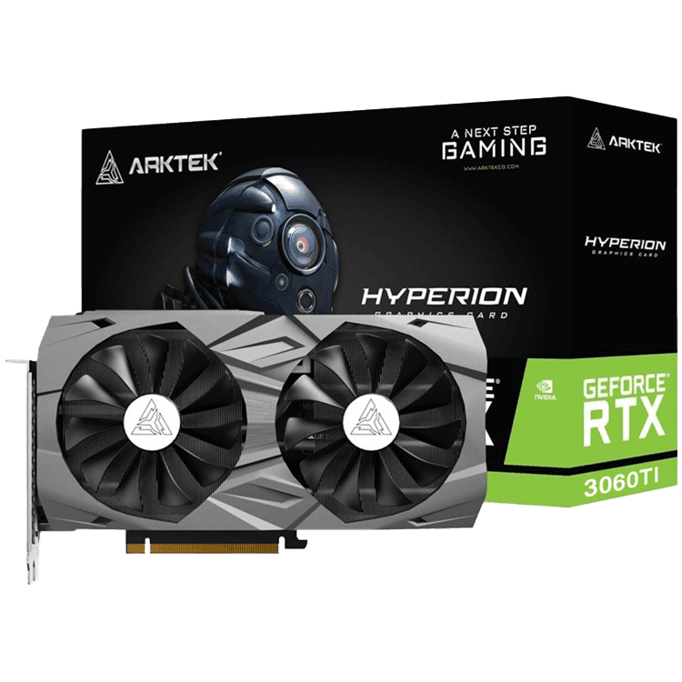 Arktek Geforce RTX3060Ti DDR6 8GB 256Bit TWIN FANS Graphics Card