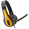 CANYON PC headset HSC-1 PC Mic Flat 2m Yellow image 1