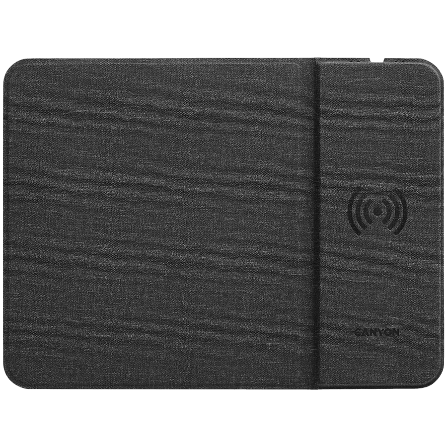 CANYON MP-W5, Mouse Mat with wireless charger, Input 5V/2A,9V2A Output 5W/7.5W/10W, 324*244*6mm, USB Type C cable length 1m, , 220g
