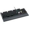 CANYON Nightfall GK-7, Wired Gaming Keyboard, 104 mechanical switches,60 million times key life, 22 types of lights,Removable magnetic wrist rest,4 Multifunctional control knob,Trigger actuation 1.5mm,1.6m Braided cable,US layout,dark grey, size:435*125*37.47mm image 2