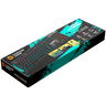 CANYON Nightfall GK-7, Wired Gaming Keyboard, 104 mechanical switches,60 million times key life, 22 types of lights,Removable magnetic wrist rest,4 Multifunctional control knob,Trigger actuation 1.5mm,1.6m Braided cable,US layout,dark grey, size:435*125*37.47mm image 3
