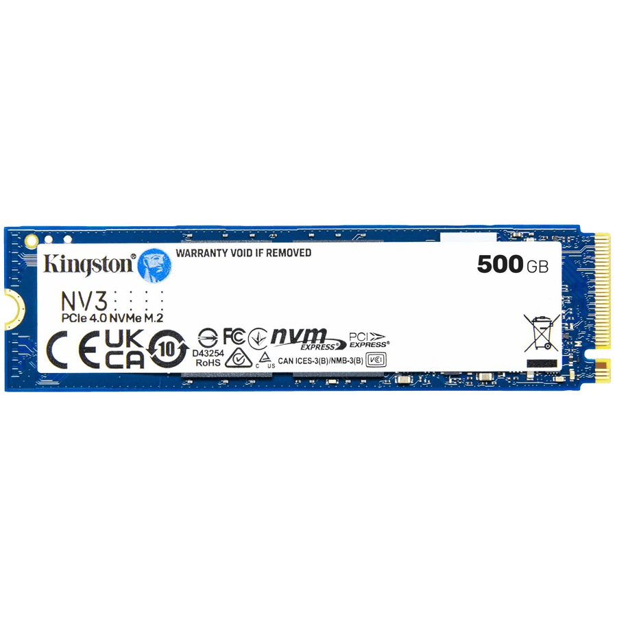 Kingston NV3 SSD M.2 2280 PCIe 4.0 NVMe, Read: 5,000/ Write: 3,000MB/s
