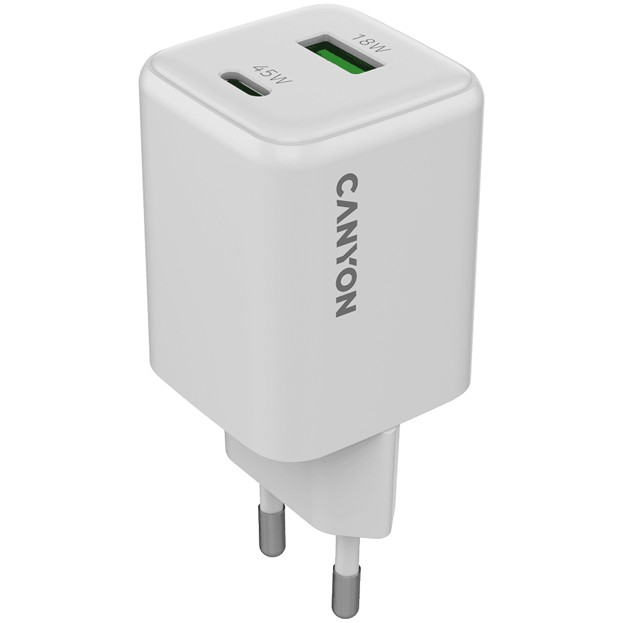 CANYON charger CU45AC GaN 45W 1xPD 1xQC EU