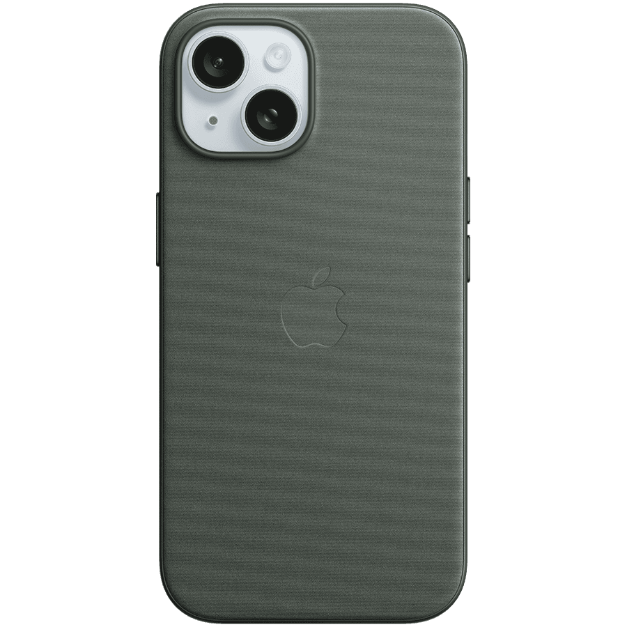 iPhone 15 FineWoven Case with MagSafe - Evergreen