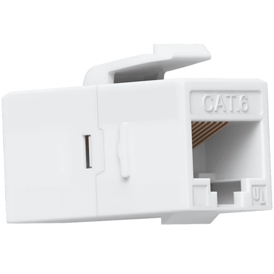 Ubiquiti UniFi UACC-Keystone-Coupler-C6 Cat6 keystone coupler, Easy snap-in installation on a blank patch panel, (12) Keystone Couplers per pack