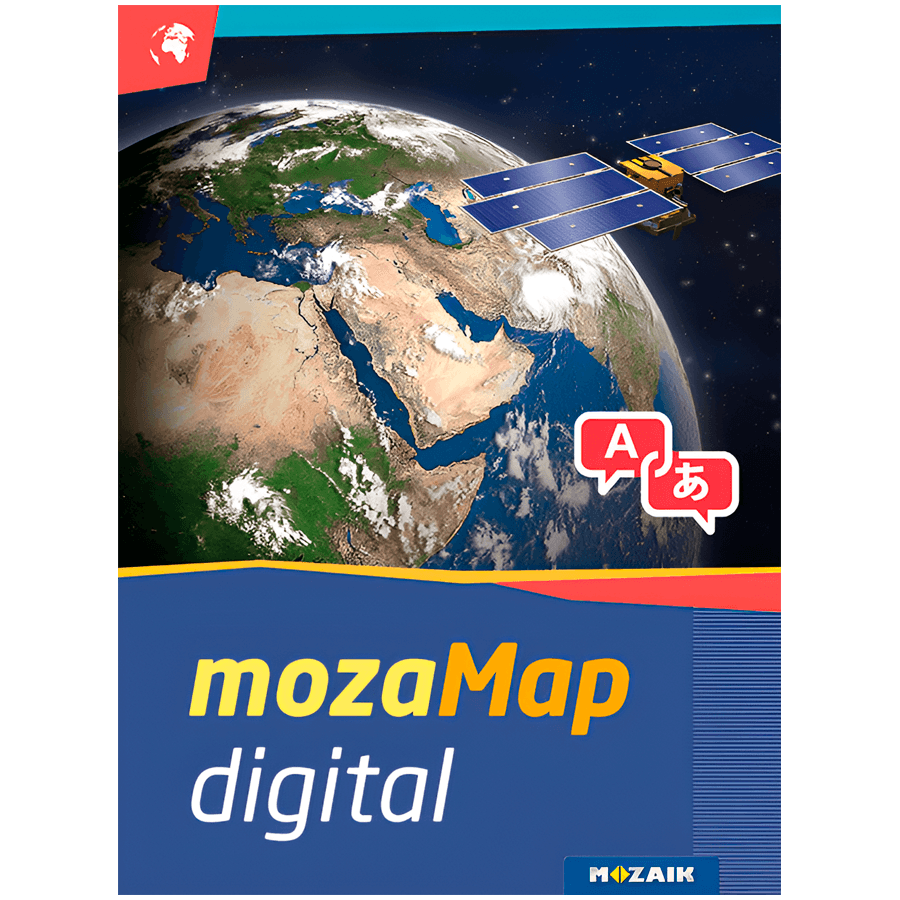 Multilingual Geographical Digital Atlas - Secondary School. 1year, 1device. 288 maps.